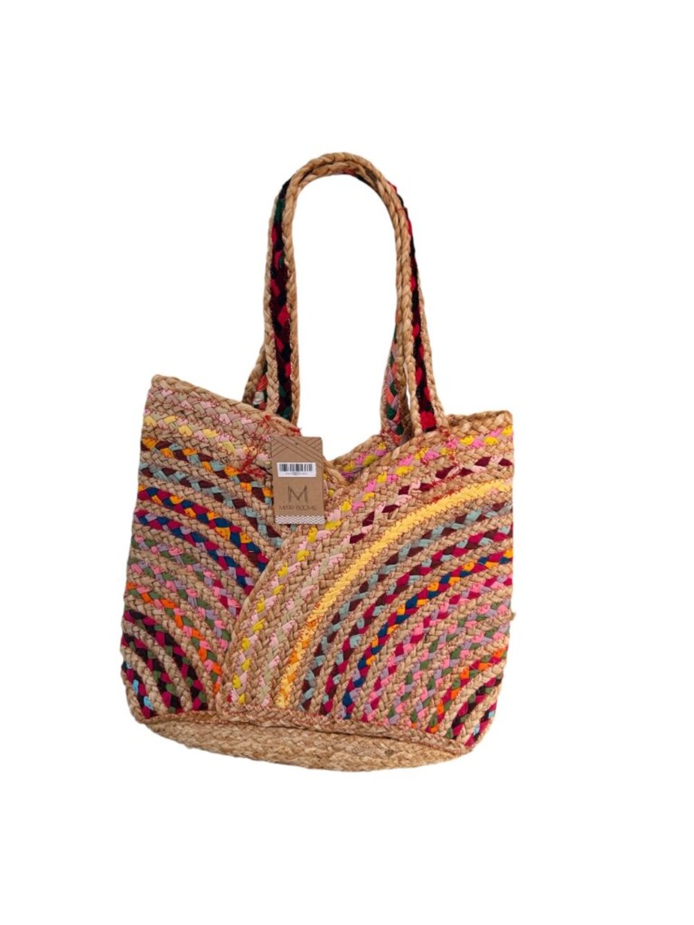 Mair Boomie NWT Sari Carry-All Tote Bag Handwoven From Upcycled Saris - Picture 7 of 11